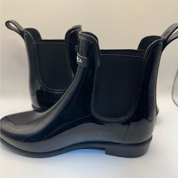 Nautica Black Winter Rain Boots Waterproof Ankle Design - Picture 3 of 6